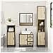 Set Mobili da Bagno 3 pz Rovere Sonoma in Legno Multistrato - Foto miniatura 3