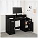 Scrivania Rovere Nero 120x55x91 cm Legno Ingegnerizzato - Foto miniatura 2