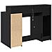 Scrivania Rovere Nero 120x55x91 cm Legno Ingegnerizzato - Foto miniatura 8