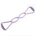 Fascia Elastica Yoga A 8 Per Stretching E Allenamento - Silicone, Portatile Purple - Foto miniatura 1