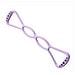 Fascia Elastica Yoga A 8 Per Stretching E Allenamento - Silicone, Portatile Purple - Foto miniatura 3