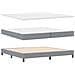 Letto box spring con materasso Grigio chiaro 200 x 200 cm - Foto miniatura 1