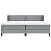 Letto box spring con materasso Grigio chiaro 200 x 200 cm - Foto miniatura 8