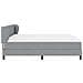Letto box spring con materasso Grigio chiaro 200 x 200 cm - Foto miniatura 9