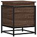 Contenitore con Coperchio Rovere Marrone 40x40x51,5 Truciolato - Foto miniatura 6