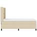 Letto a molle con materasso Crema 100 x 200 cm Tessuto - Foto miniatura 9