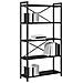 Libreria Rovere nero 80 x 30 x 153 cm Legno multistrato - Foto miniatura 3