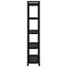 Libreria Rovere nero 80 x 30 x 153 cm Legno multistrato - Foto miniatura 6