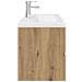 Mobile Bagno con Lavabo Integrato&Rubinetto Rovere Artigianale - Foto miniatura 7