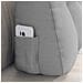 Cuscino per Schiena Grigio Nuvola 80 x 24 x 50 cm Tessuto - Foto miniatura 5