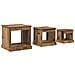 Tavolino da salotto 3 pcs Legno vecchio Legno multistrato - Foto miniatura 1