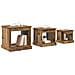 Tavolino da salotto 3 pcs Legno vecchio Legno multistrato - Foto miniatura 3