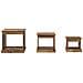 Tavolino da salotto 3 pcs Legno vecchio Legno multistrato - Foto miniatura 5