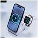 Caricatore Wireless 3-in-1 Per Iphone / Apple Watch / Airpods Modello Magspot, Bianco - Foto miniatura 4
