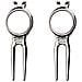 Golf Divot Tool: Riparatore Di Zolle In Lega Di Alluminio - Foto miniatura 1