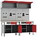 Set banco da lavoro con cassetto 8 pcs Rosso e Grigio - Foto miniatura 5