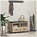 Panca per ingresso con cuscino Rovere Sonoma 80 x 38 x 46 cm - Foto miniatura 2