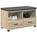 Panca per ingresso con cuscino Rovere Sonoma 80 x 38 x 46 cm - Foto miniatura 3