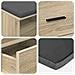 Panca per ingresso con cuscino Rovere Sonoma 80 x 38 x 46 cm - Foto miniatura 9