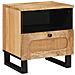 Armadio da Notte con cassetto 2 pcs Naturale 40 x 33 x 46 cm - Foto miniatura 2