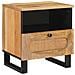 Armadio da Notte con cassetto 2 pcs Naturale 40 x 33 x 46 cm - Foto miniatura 3