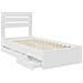 Struttura del letto Bianco 100 x 200 cm Legno Ingegnerizzato - Foto miniatura 5