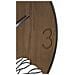 Orologio Da Parete Wood Leaf In Legno E Ferro Con Decoro Foglia - Foto miniatura 3