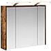 Mobiletto per specchio da bagno Rovere fumé 73,5 x 16 x 62,5 cm - Foto miniatura 1