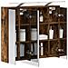Mobiletto per specchio da bagno Rovere fumé 73,5 x 16 x 62,5 cm - Foto miniatura 3