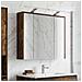 Mobiletto per specchio da bagno Rovere fumé 73,5 x 16 x 62,5 cm - Foto miniatura 4
