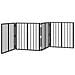 Cancello per cani 4 pcs Nero 60 x 60 cm Acciaio zincato - Foto miniatura 4
