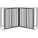 Cancello per cani 4 pcs Nero 60 x 60 cm Acciaio zincato - Foto miniatura 8