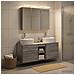 Set di mobili per il bagno 4 pcs Sonoma grigio - Foto miniatura 2