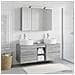 Set di mobili per il bagno 4 pcs Sonoma grigio - Foto miniatura 4