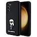 Samsung Galaxy S23 - Custodia In Silicone Nera Ikonik Metal Pin Di Karl Lagerfeld - Foto miniatura 1