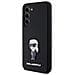 Samsung Galaxy S23 - Custodia In Silicone Nera Ikonik Metal Pin Di Karl Lagerfeld - Foto miniatura 2