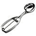 67153 - Paletta per gelato professionale ovale in acciaio inox 53x41 - Foto miniatura 1