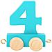 Trenino Dei Numeri Colorato ""4"" Legler - Foto miniatura 2