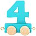 Trenino Dei Numeri Colorato ""4"" Legler - Foto miniatura 1