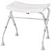 Sgabello da Bagno Pieghevole 110 kg Bianco A0050301 - Foto miniatura 1