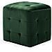 Comodini 2 Pz Verde 30x30x30 Cm In Tessuto Vellutato - Foto miniatura 3