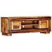 Mobile Porta Tv 118x30x40 Cm In Legno Massello Di Sheesham - Foto miniatura 1