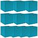 Scatole Portaoggetti 10pz Azzurre 32x32x32 cm Tessuto - Foto miniatura 1