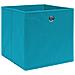 Scatole Portaoggetti 10pz Azzurre 32x32x32 cm Tessuto - Foto miniatura 3