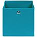 Scatole Portaoggetti 10pz Azzurre 32x32x32 cm Tessuto - Foto miniatura 4