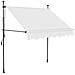 Tenda da Sole Retrattile Manuale con LED 200 cm Crema - Foto miniatura 2