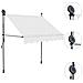 Tenda da Sole Retrattile Manuale con LED 200 cm Crema - Foto miniatura 3