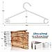 Laloona 22 Appendini Confezione Per Bambini - Tubolare Ultra Sottile Per Bambini Appendiabiti Per Baby Toddler Clothes - Bianco - Foto miniatura 2