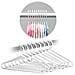 Laloona 22 Appendini Confezione Per Bambini - Tubolare Ultra Sottile Per Bambini Appendiabiti Per Baby Toddler Clothes - Bianco - Foto miniatura 1