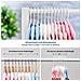 Laloona 22 Appendini Confezione Per Bambini - Tubolare Ultra Sottile Per Bambini Appendiabiti Per Baby Toddler Clothes - Bianco - Foto miniatura 4